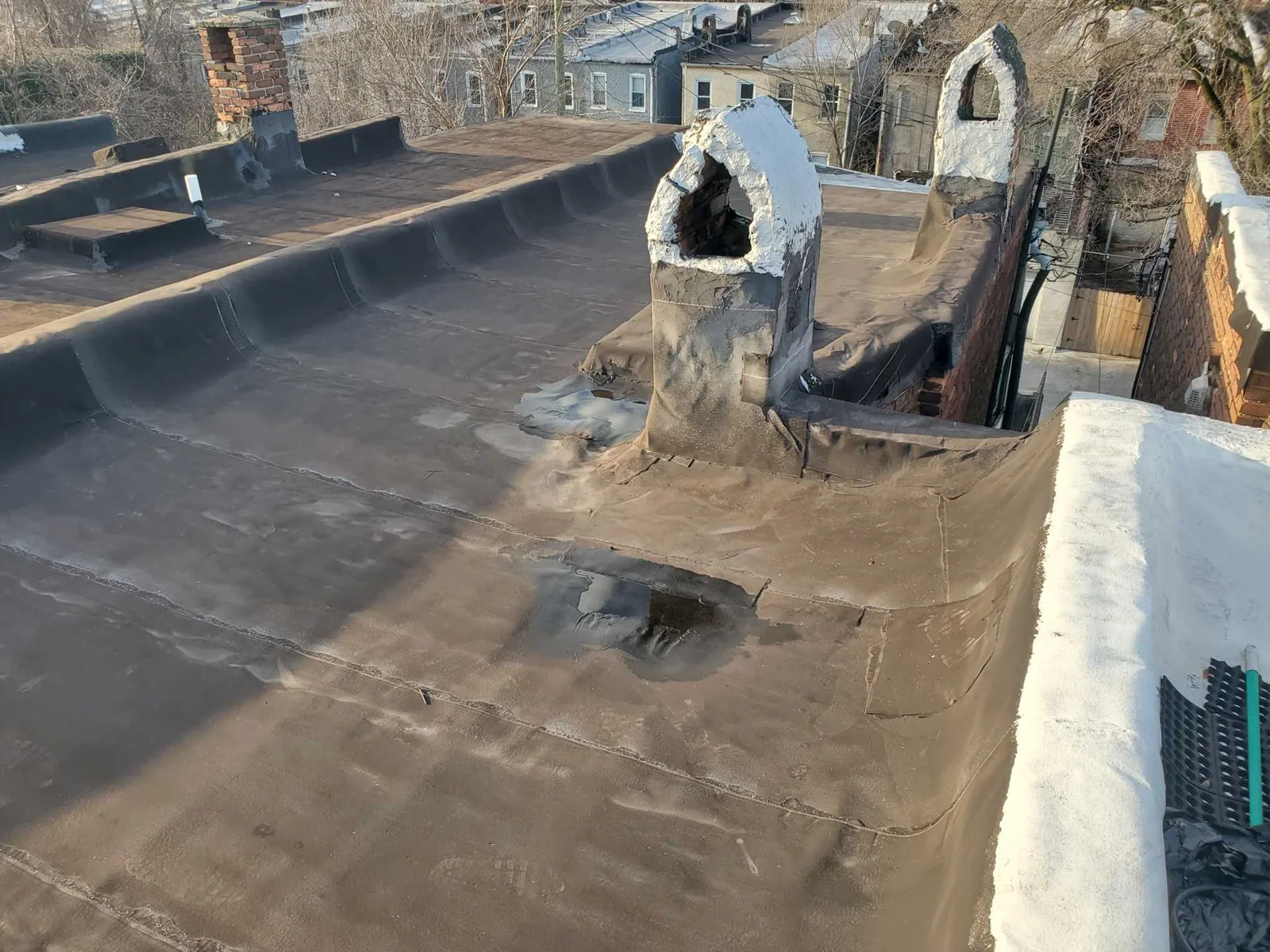 Commercial Roof Flashing Failure Repair in Sandy Springs, GA