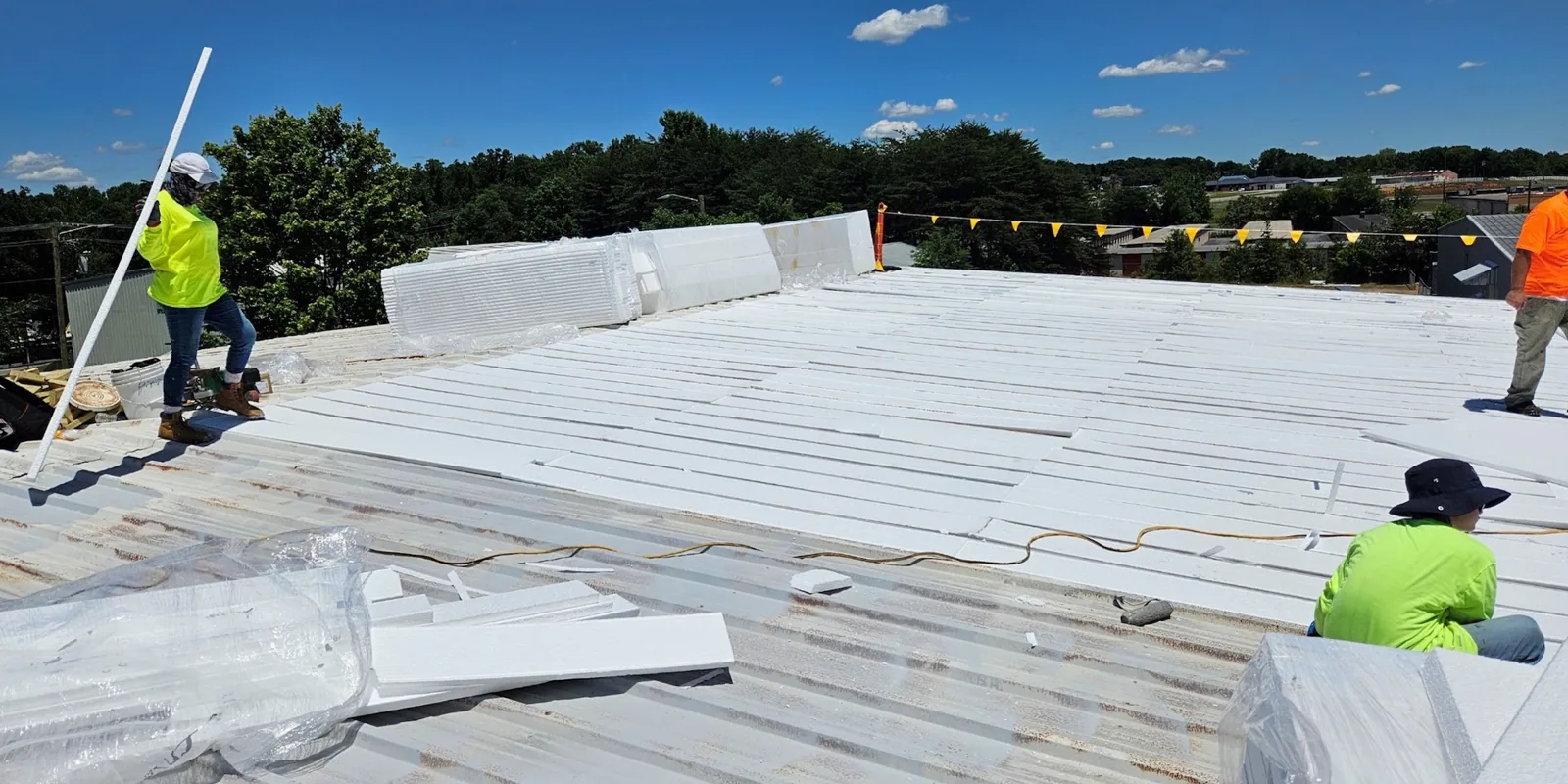 insulation and cover-board work